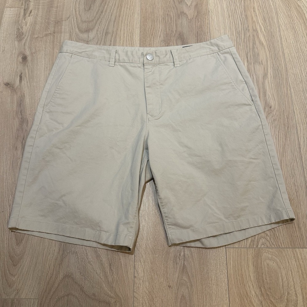 Bonobos Mens Chino Shorts 34 Khaki Cotton 9" Inseam Golf Size 35